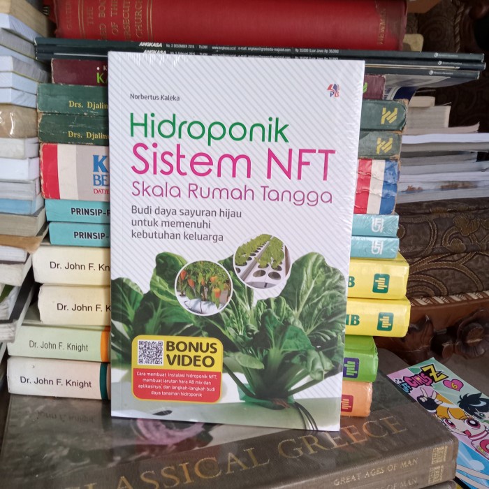 Jual Ori Buku Hidroponik Sistem Nft Skala Rumah Tangga Budidaya Sayuran