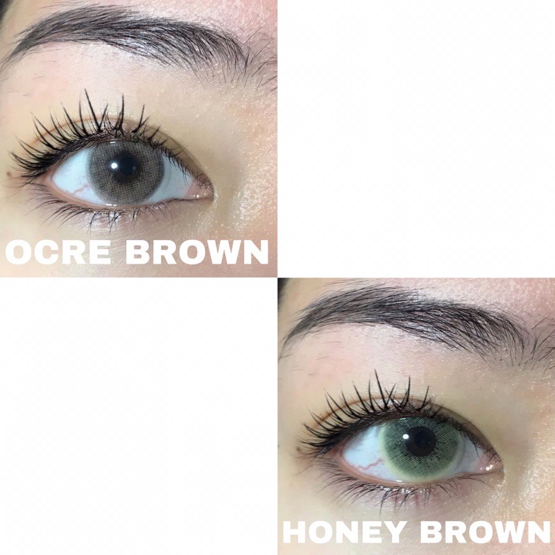 Jual Softlens New More Dubai Ocre Brown Honey Brown Normal Minus Shopee Indonesia