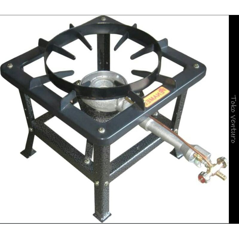 Jual kompor restoran high pressure manual + rangka 32 cm butterfly ...
