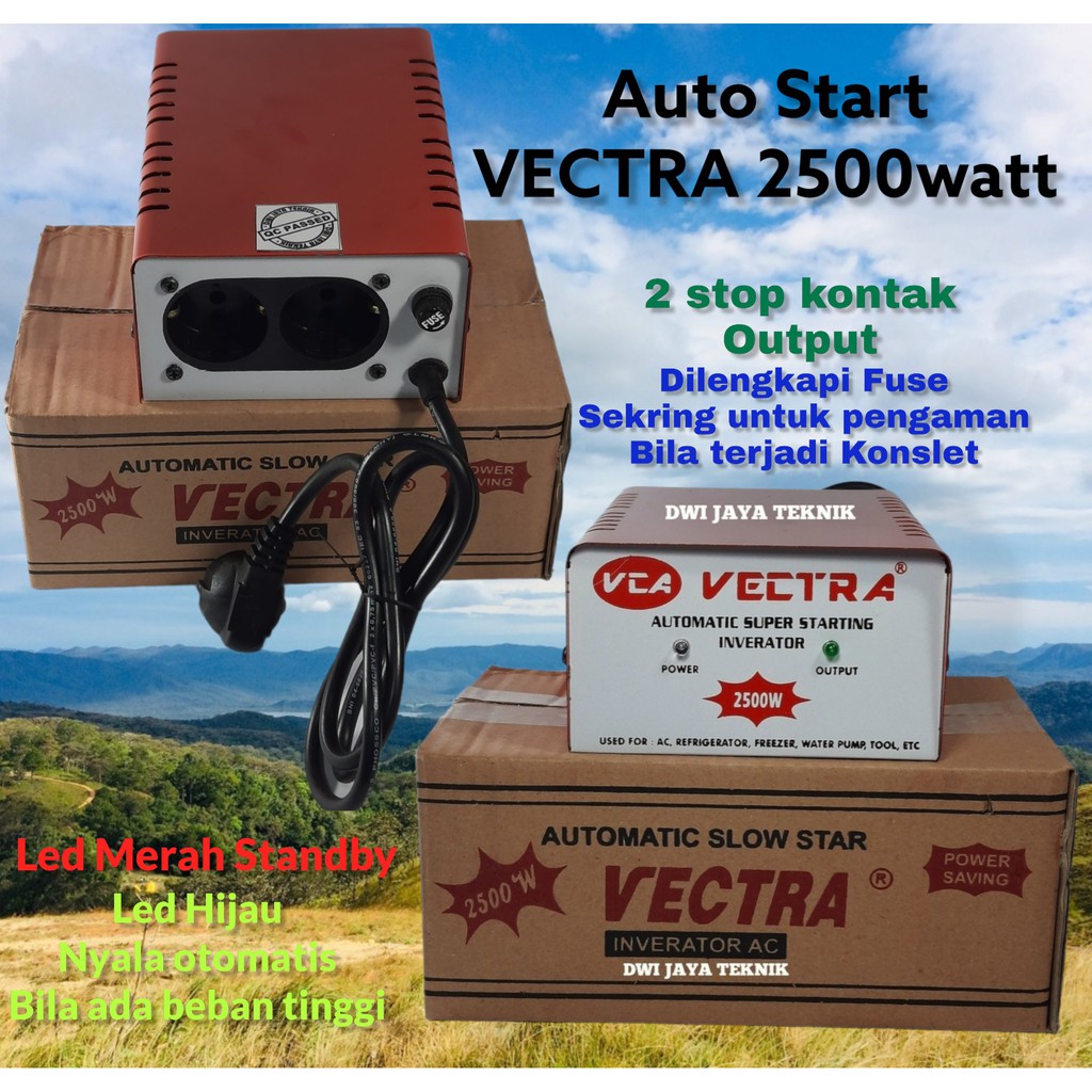 Jual AUTO START Power starting Vectra 3500 Watt Slow Start & Soft Start ...