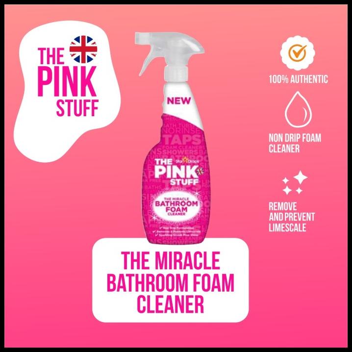 Jual The Pink Stuff The Miracle Bathroom Foam Cleaner 750 Ml Shopee Indonesia