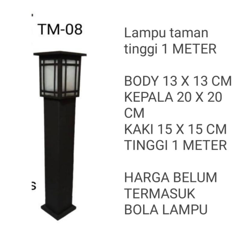 Jual Lampu Taman Outdoor 1 Meter Minimalis Terbaru Murah Shopee Indonesia