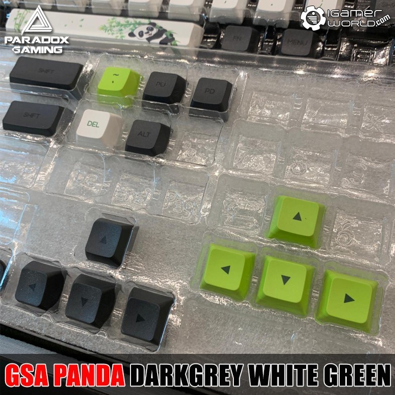 Jual Paradox Gaming GSA Panda edition PBT 64/68 Keycaps Mechanical ...