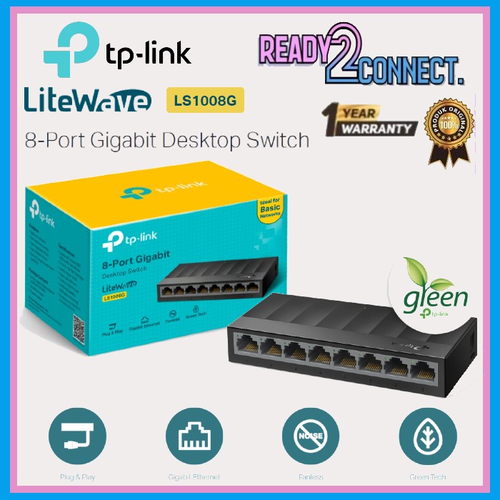 TP-Link LS1008G 8-Port Gigabit Unmanaged Switch