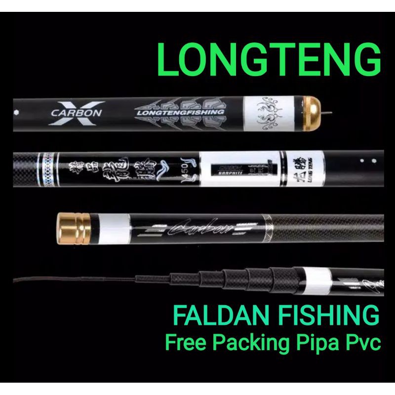 Jual Joran Tegek Longteng Kaku Bonus Ujung Carbon Solid Packing Pipa Paralon Shopee Indonesia