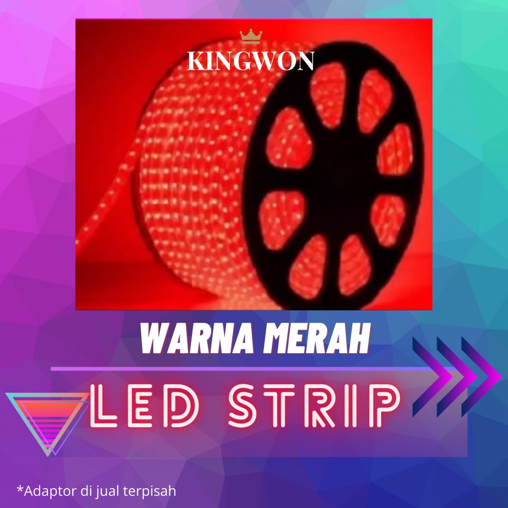 Jual LAMPU LED STRIP SELANG 2835 5050 SMD AC 220 V 1M-100M 1 ROW 2 ROW ...