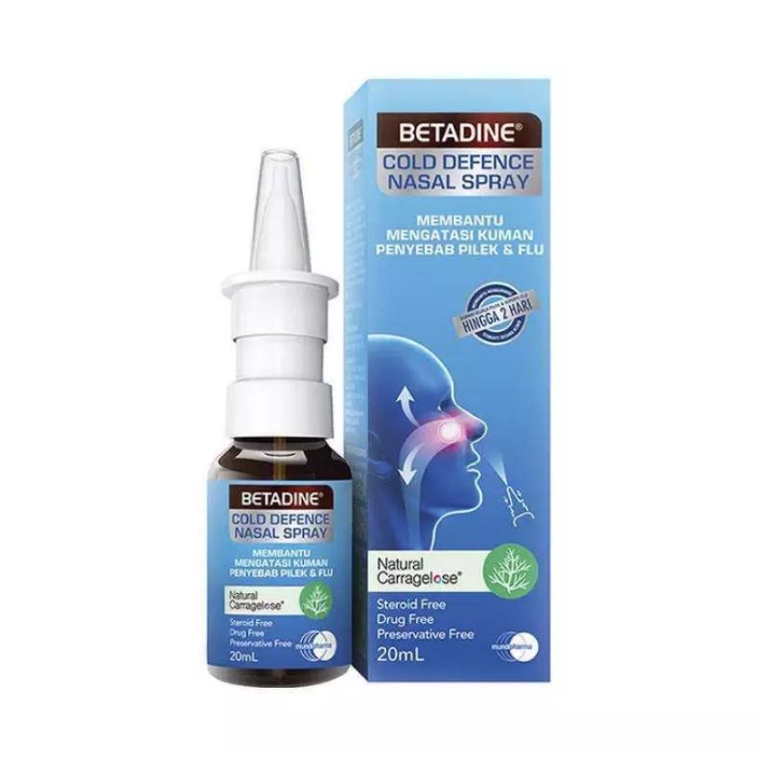 Jual BETADINE Cold Defence Nasal Spray Dewasa Dan Anak 20 ML | Shopee ...