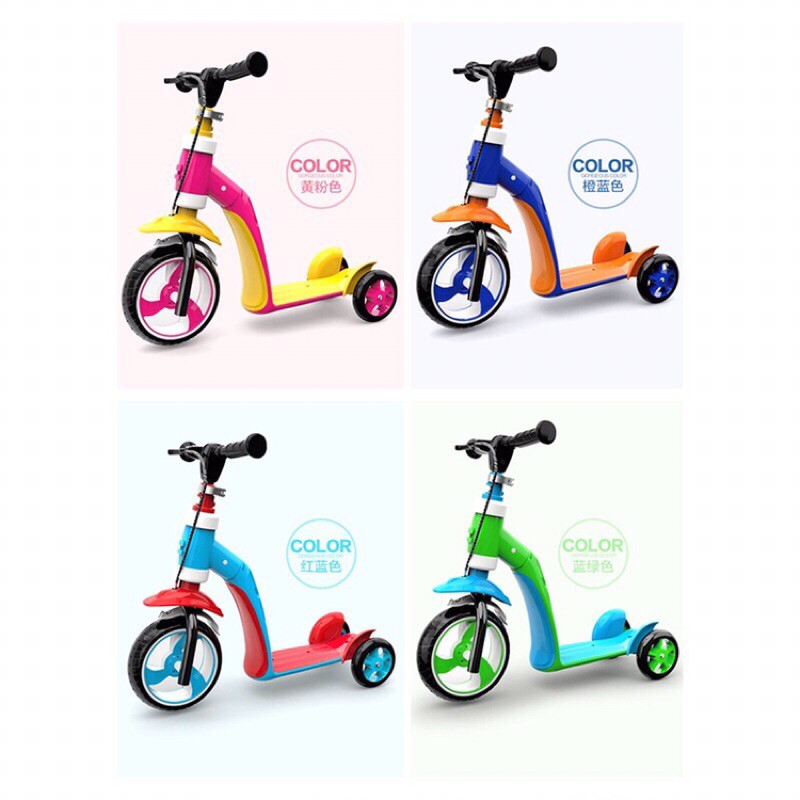 Jual Scooter Balance Bike 2 In 1, Bisa Jadi Skuter Atau Push Bike ...