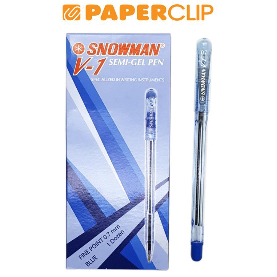 BALLPOINT SNOWMAN V1 0.7 ISI 12 BLUE