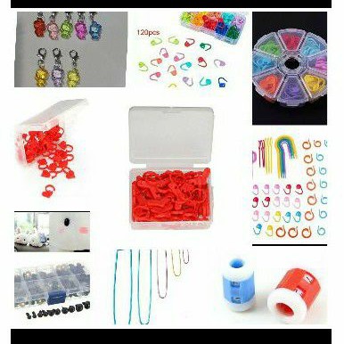 Jual Locking Stitch Marker Peniti penanda rajutan peniti plastik ...
