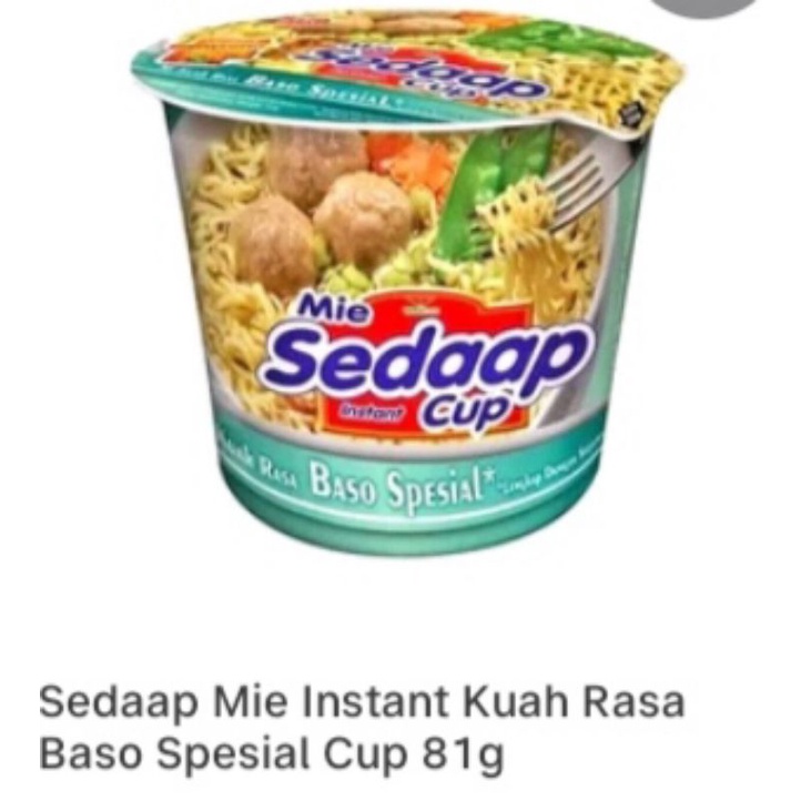 Jual Mie Sedaap Cup Rasa Baso Special Shopee Indonesia