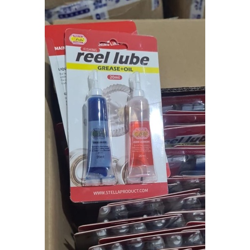 Jual pelumas reel lube stella 20 ml isi 2 tube grease dan oil | Shopee ...
