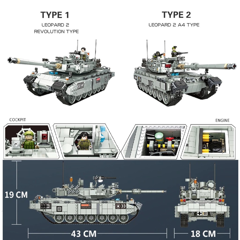 Lego tank leopard discount 2