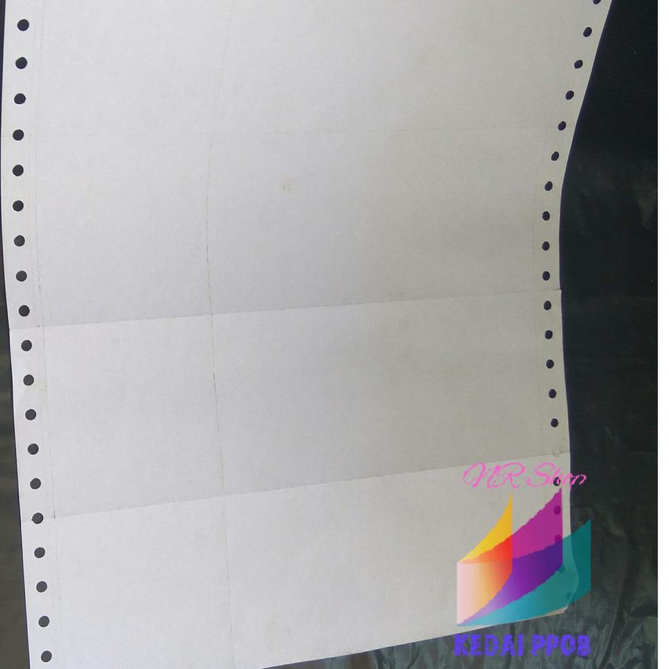 Jual [KODE PRODUK NCTKK7097] Kertas Continuous Form Struk PPOB PLN A4 ...