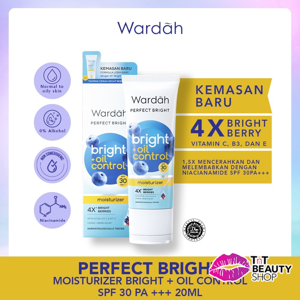 Jual Wardah Perfect Bright Moisturizer Bright + Oil Control Bright