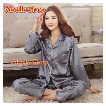 SATINPP Vibelle Baju Tidur Piyama Satin Silky Velvet Premium Wanita
