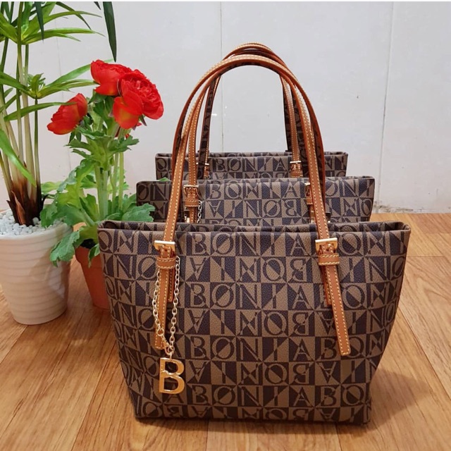 Jual READY tas bonia original tote bag monogram XL - Jakarta Barat -  Putriolshp9