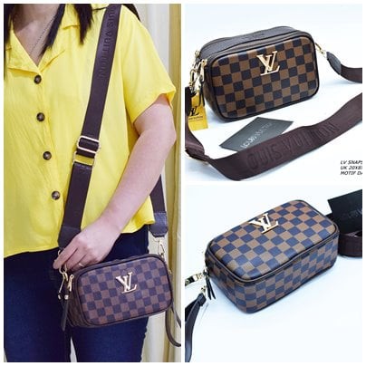 promo tas wanita Premium tas snapshot lv tas 2ruang tas import tas selempang