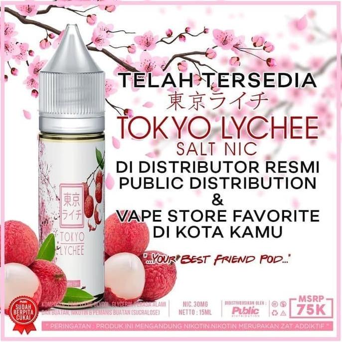 Jual JUAL Tokyo Lychee Salt Nic 30MG by Public X JVD - Liquid Salt Nic ...