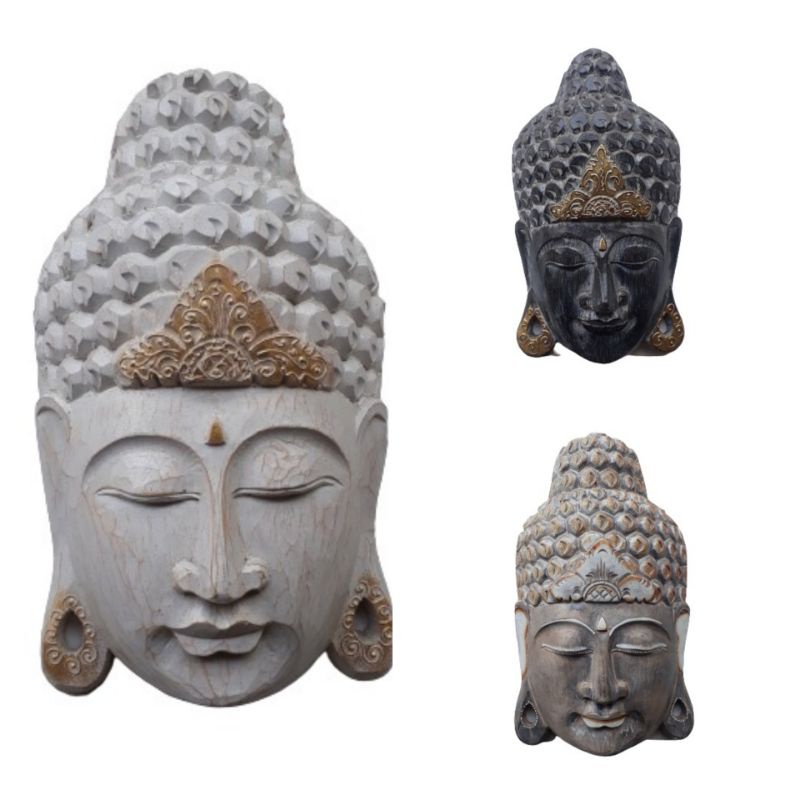 Jual Hiasan Dinding Topeng Kepala Buddha Tinggi Cm Wall Decor