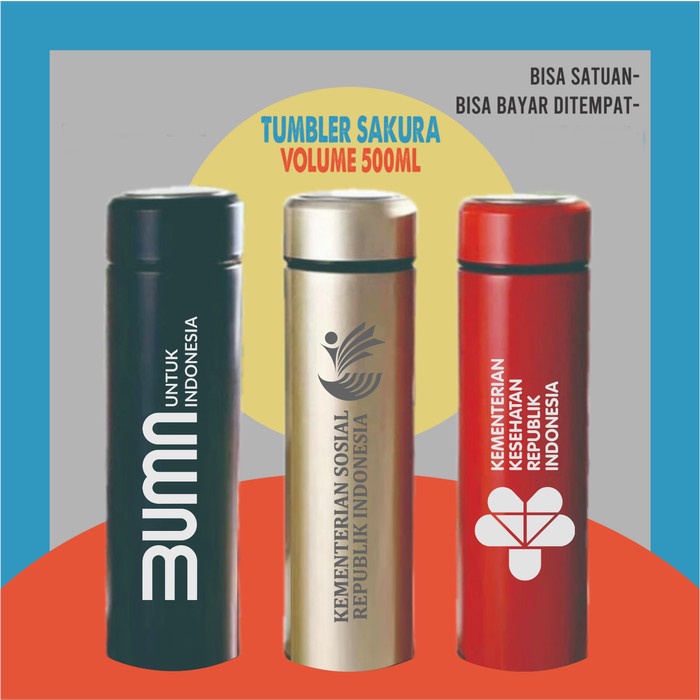 Jual Jual Tumbler Sakura grafir custom, thumbler, tambler, thumbler ...