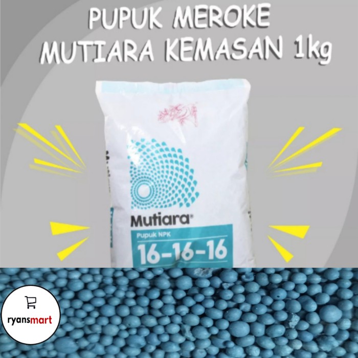 Jual Pupuk Npk Mutiara 16 16 16 Kemasan Pabrik 1kg Shopee Indonesia 4030