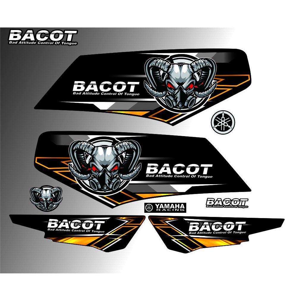 Jual RHERE STIKER STRIPING YAMAHA RX KING MOTIF BACOT VARIASI STICKER ...