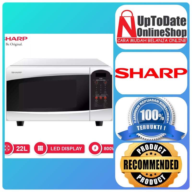 Jual MICROWAVE OVEN 22L SHARP R25C1 EXPRESS DEFROST SYSTEM SUPER LOW WATT Shopee Indonesia