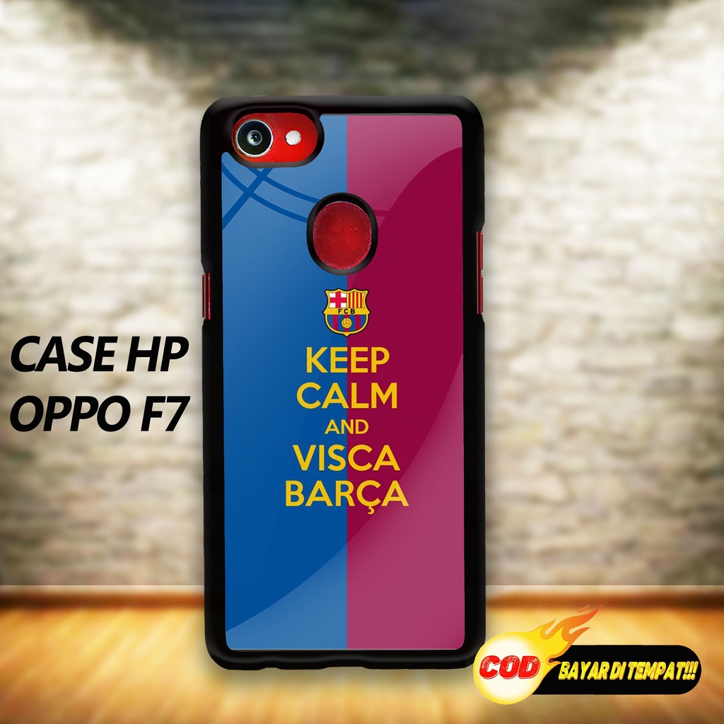 Case OPPO F7 [BOLA BARCA] Fashion Case OPPO Case Hp OPPO Case Murah  Case Terlaris -Casing hp Kesing Hp Candy Case Aero Case Softcase