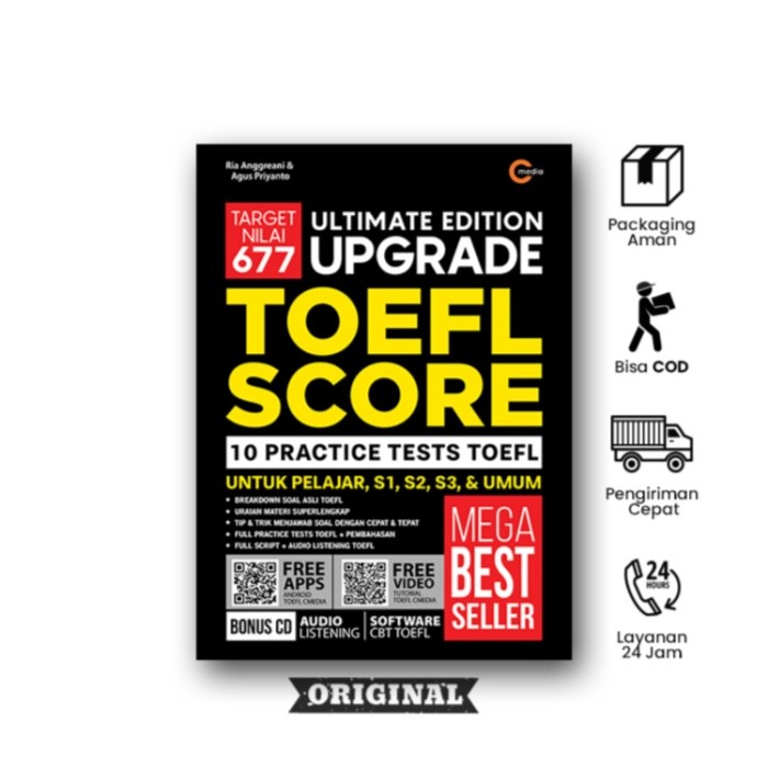 Jual Ready Stok !!! Buku New Upgrade TOEFL Score Target Nilai 677 ...