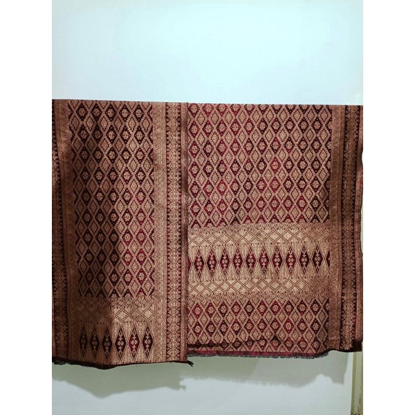 Jual Songket minang pandai sikek/padang sumatera barat/warna maron ...