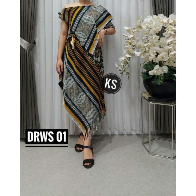 Jual DRWS/DRESS RUMBAI TERBARU /DRESS TENUN KEKINIAN/DRESS FULL TENUN ...
