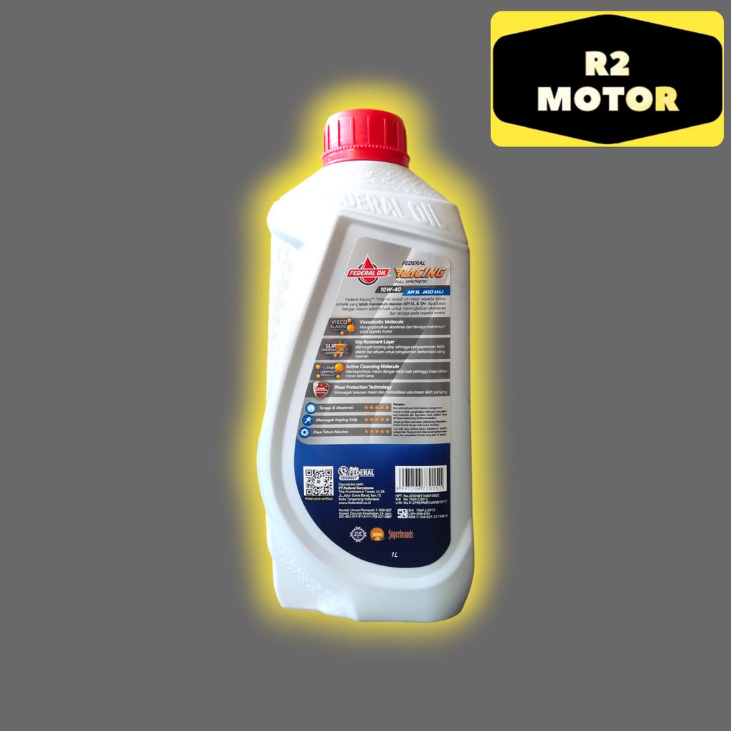 Jual Terbaru! Oli Mesin Motor Sport Federal Oil Racing 10W-40 1L Vixion ...