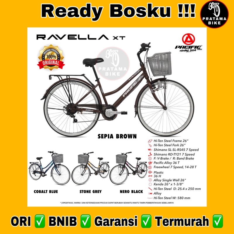 Jual Sepeda Keranjang Remaja Pacific Ravella XT CTB Remaja-Dewasa 26 ...