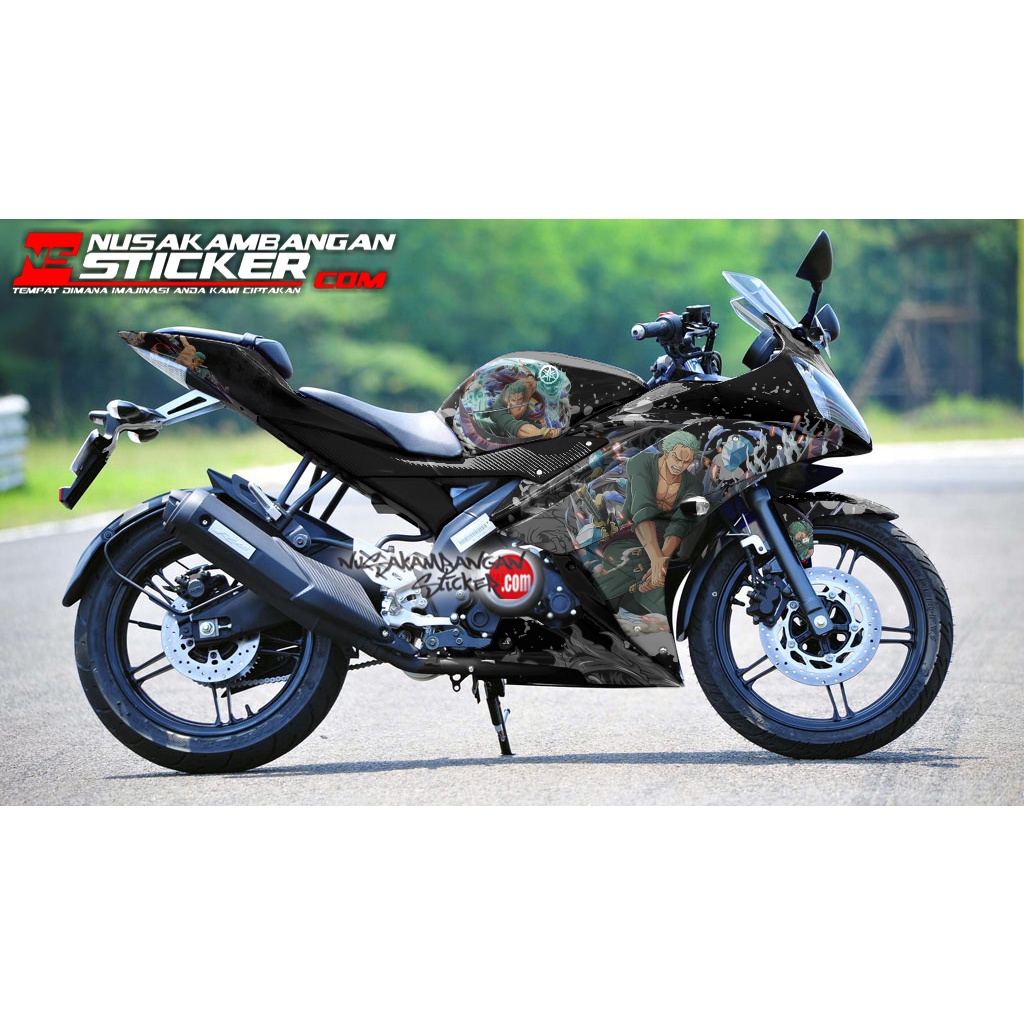 Jual Decal Stiker Motor Yamaha R15 V2 Full Body Anime Hitam Grafis ...