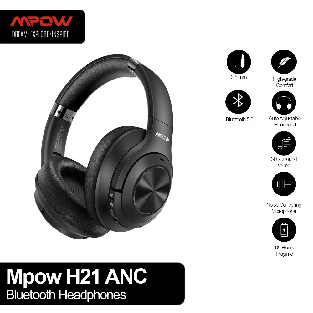 Jual Mpow H21 ANC Bluetooth Headphones Shopee Indonesia