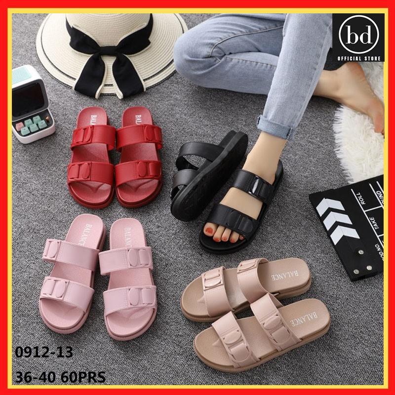 Jual Sandal Selop Sendal Casual Karet Cewek Wanita Dewasa Merk