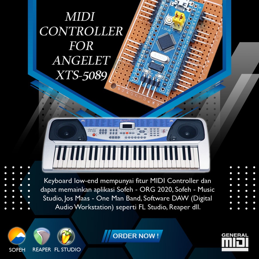 Jual Modul MIDI Controller Angelet XTS-5089 | Shopee Indonesia