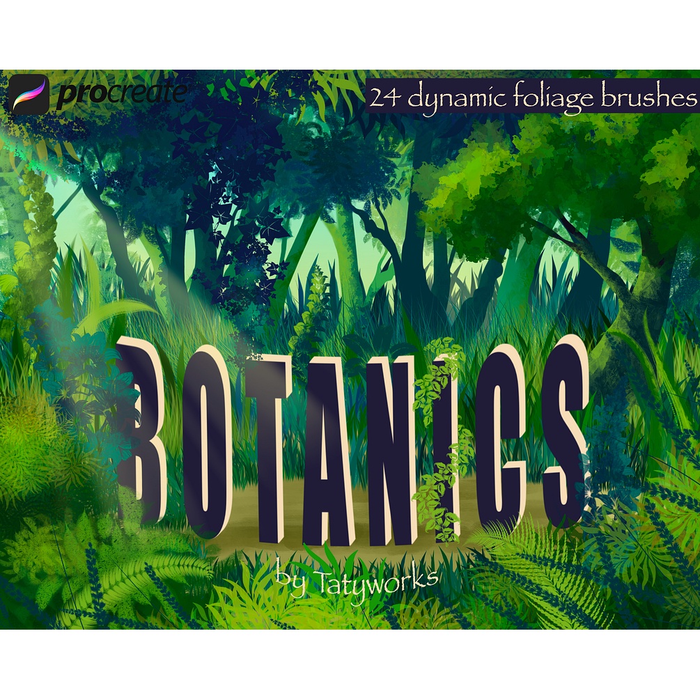 Jual Procreate Brush - Botanics Dynamic Foliage Brushes | Shopee Indonesia