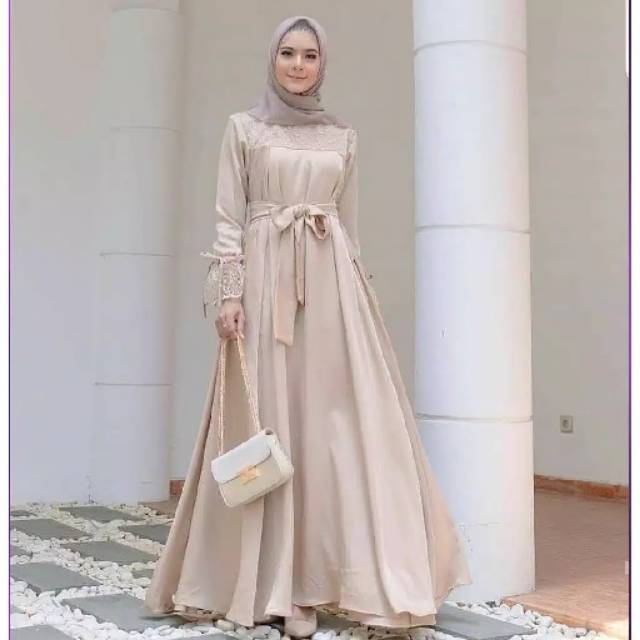 10 Tunik + Gamis Lebaran Polos Warna Cera Bestseller Dan Trendy Tahun ...