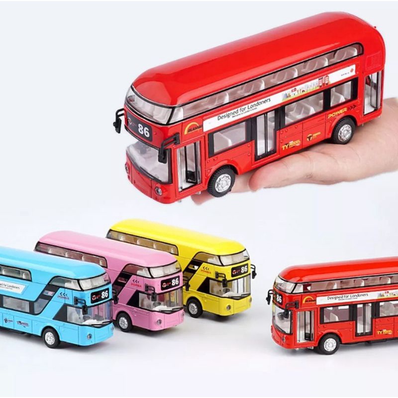 Jual Mainan Diecast Bus London Miniatur Diecast Mobil Mobilan Bis ...