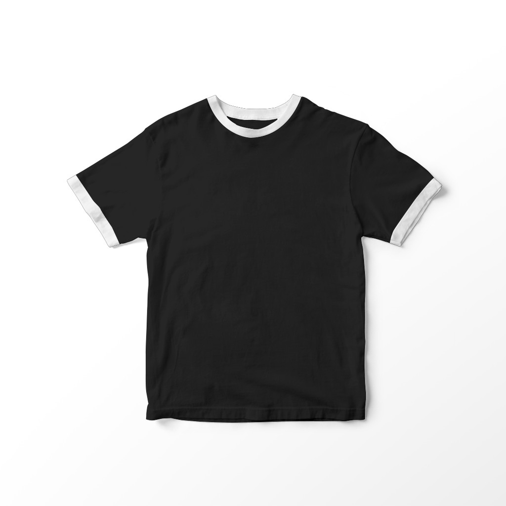 Jual BAJU KAOS POLOS RINGER TEE CEWEK SOFT SPANDEK TSHIRT T-SHIRT CEWE ...
