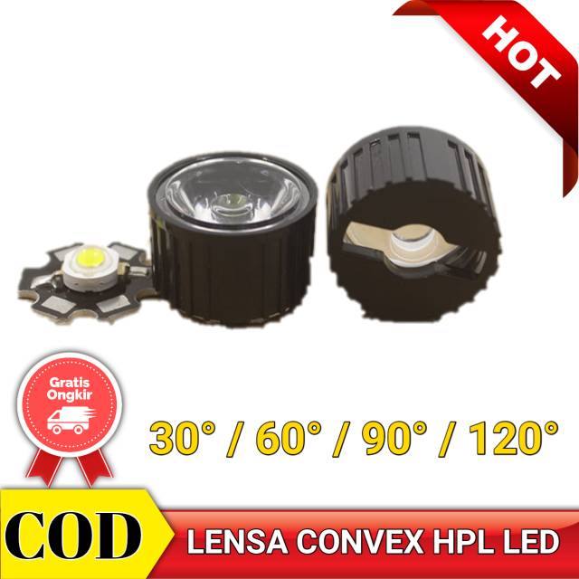 Jual LENSA Led HPL CONVEX 20mm untuk Lampu AQUASCAPE / DIY Lampu Sorot ...