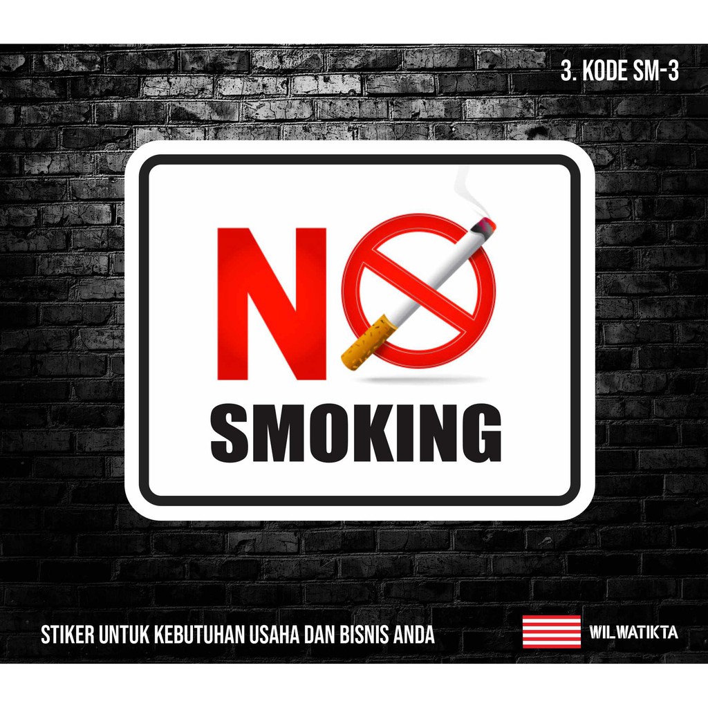 Jual 03-Sticker K3 Safety Sign Kawasan Dilarang Merokok ( Min 2 Pc ...