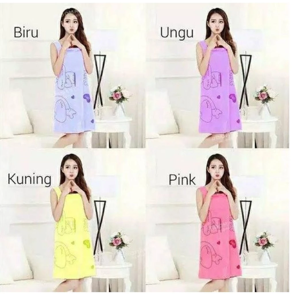 [UNIK88] JS-04 Baju Handuk Multifungsi Wearable Towel | AutoStock