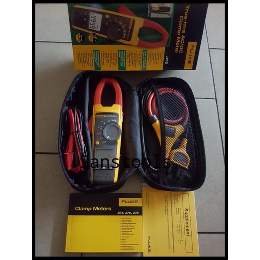 Jual Digital Clamp Meter Fluke 376 True Rms Ac/Dc With Iflex Shopee