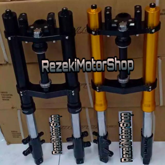 Jual Shock Depan Vixion Byson Shock Depan Usd Upside Down Byson Vixion Full Cnc Moto Gp Mm