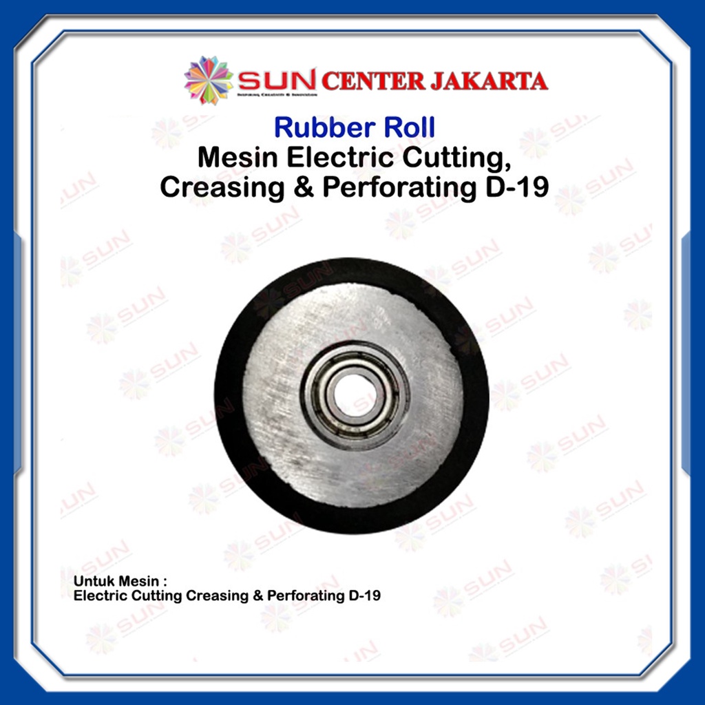 Jual RUBBER ROLL ( Roda Karet ) Part Mesin Creasing Perforating D-19 ...