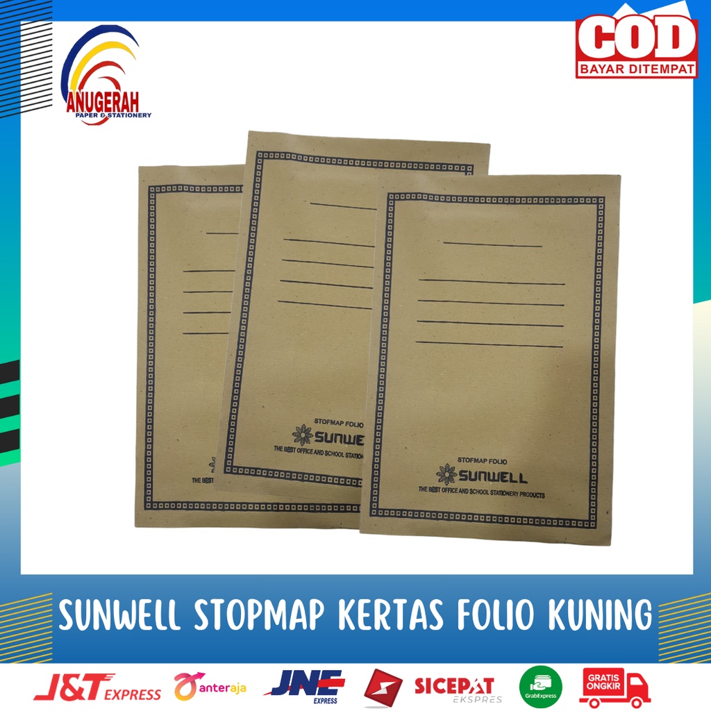 Jual SUNWELL STOPMAP KERTAS KUNING (PAK) | Shopee Indonesia