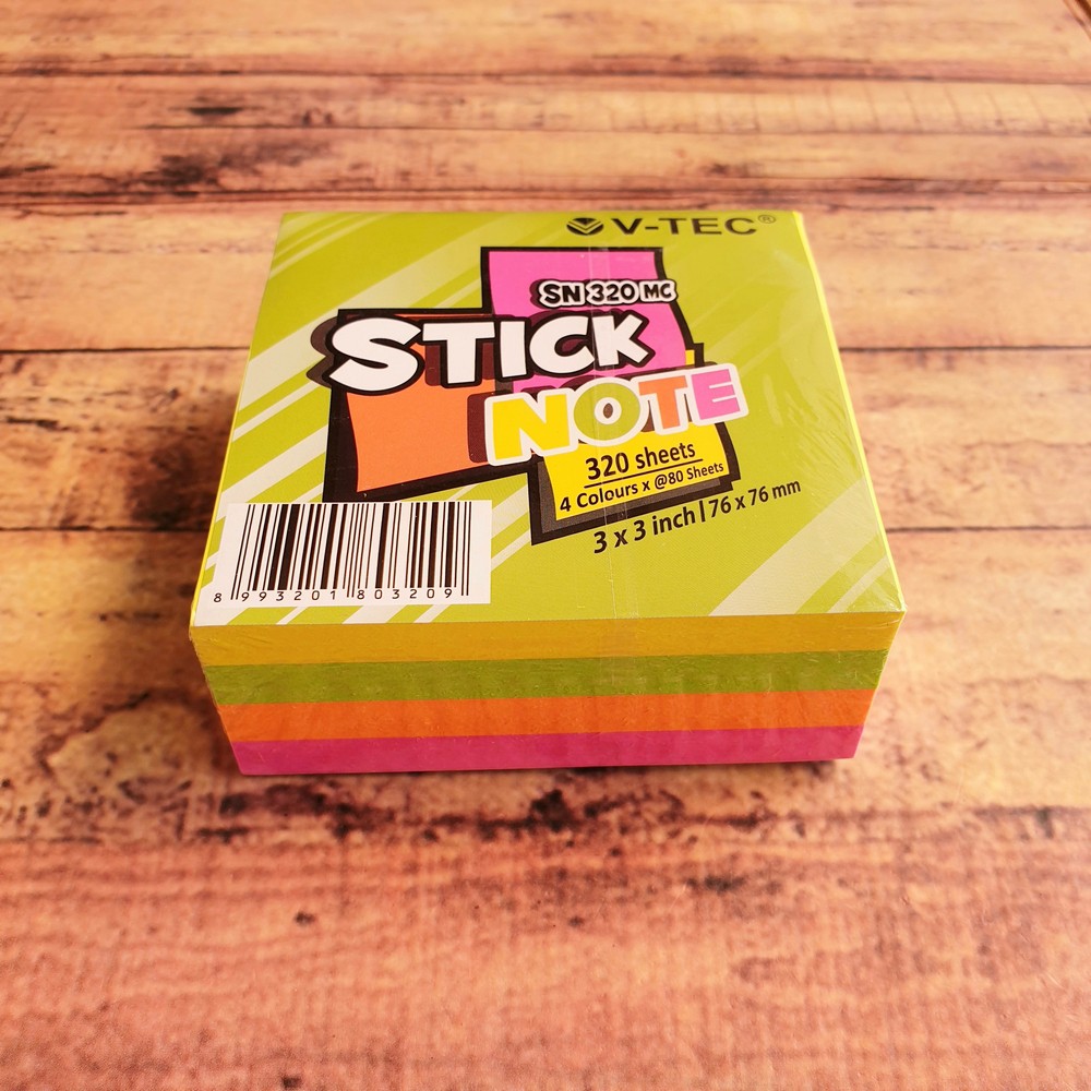 Jual Sticky Notes V-Tec SN 320 MC isi 320 Lembar - Book Marker | Shopee ...